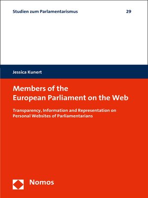 cover image of Members of the European Parliament on the Web